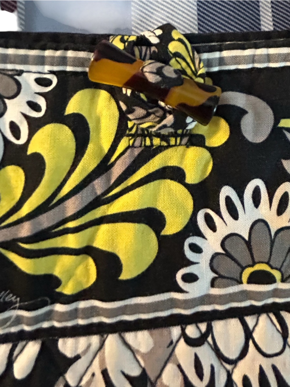 Vera Bradley Baroque Paisley Shoulder Tote Bag w/Toggle EUC Casual Cottagecore - Picture 5 of 15